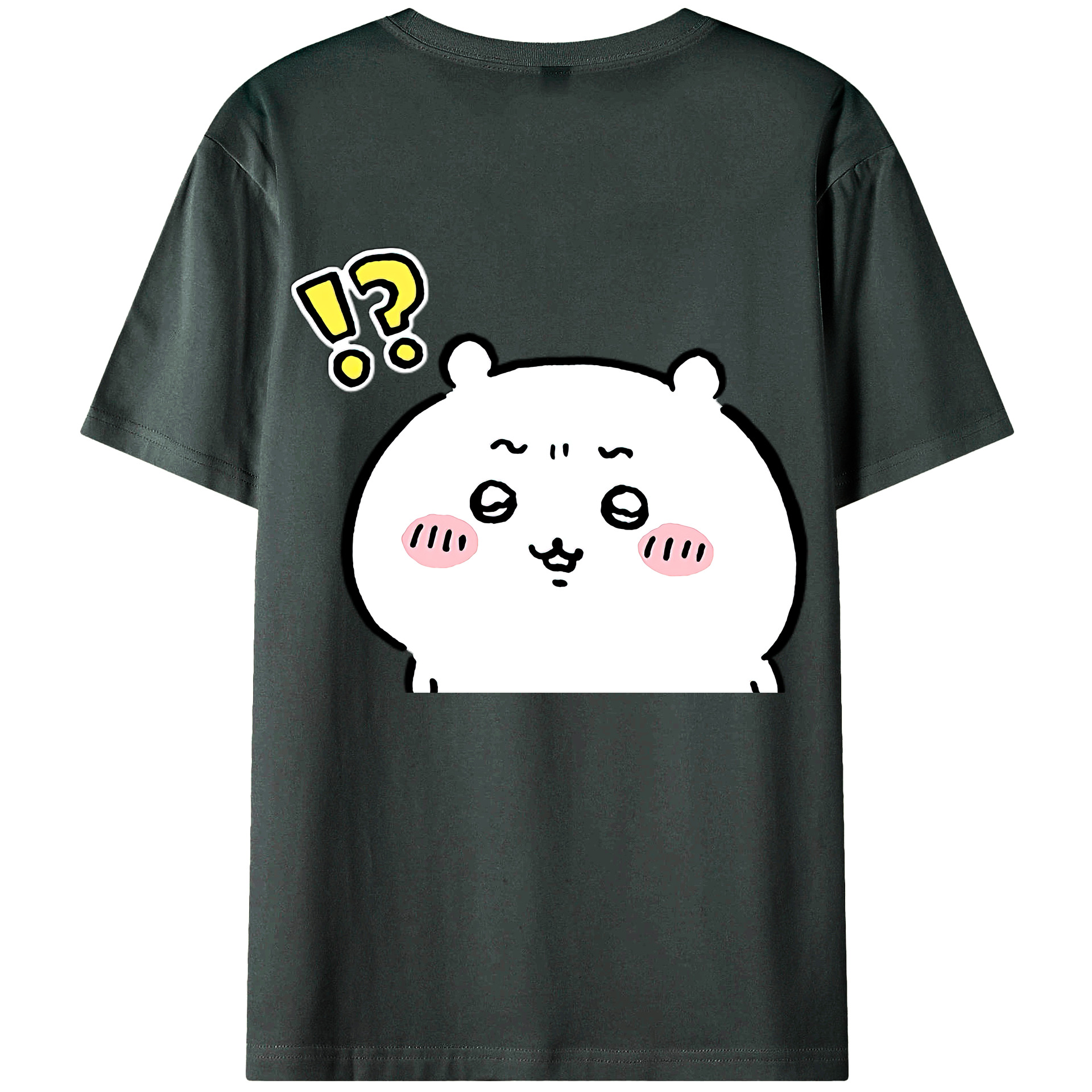 （画像用） ちいかわ ちいかわ Chii-kawa chiikawa 綿100％ メンズ半袖Tシャツ（バックプリント） 通気性